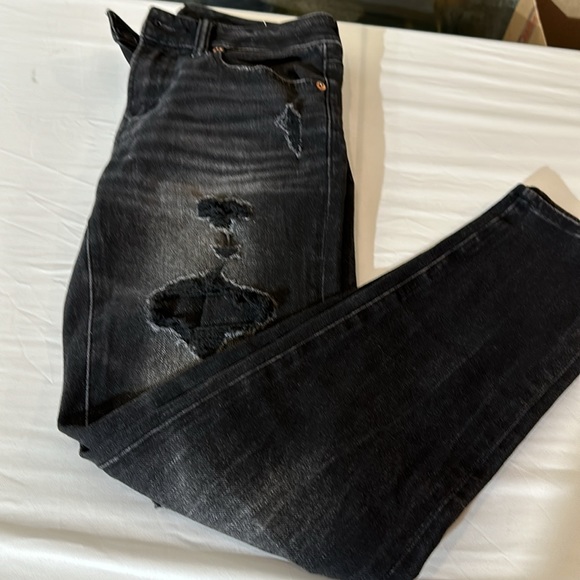 AMERICAN EAGLE OUTFITTERS bundle of 3 Size 28 x 30 Black Mid to high rise - Picture 7 of 14